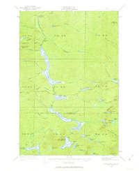 Musquacook Lakes 1932 topographic map thumbnail