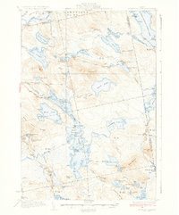 Nicatous Lake 1934 topographic map thumbnail