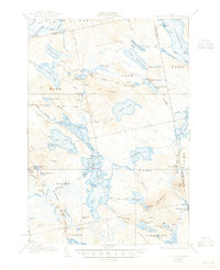 Nicatous Lake 1934 topographic map thumbnail