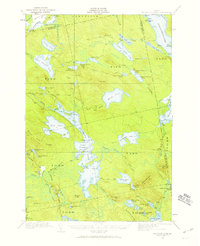 Nicatous Lake 1932 topographic map thumbnail