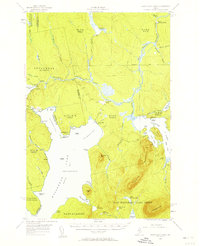 North East Carry 1954 topographic map thumbnail