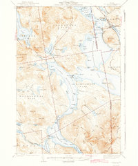 Oquossoc 1942 topographic map thumbnail
