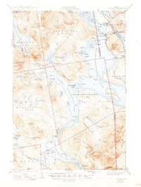 Oquossoc 1942 topographic map thumbnail
