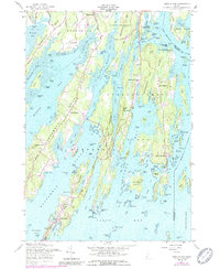 Orrs Island 1957 topographic map thumbnail
