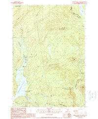 Parmachenee Lake 1990 topographic map thumbnail