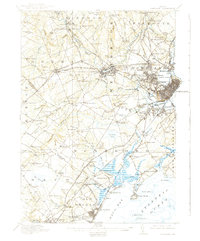 Portland 1916 topographic map thumbnail