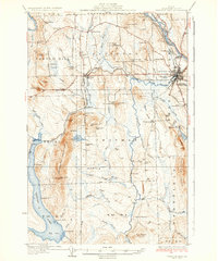 Presque Isle 1935 topographic map thumbnail