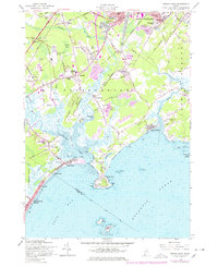 Prouts Neck 1957 topographic map thumbnail