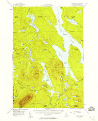 Ragged Lake 1954 topographic map thumbnail