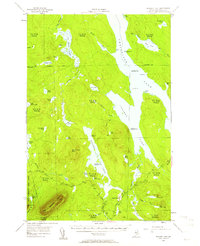 Ragged Lake 1954 topographic map thumbnail