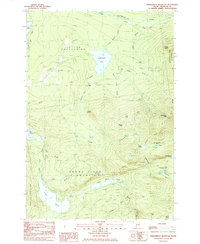 Saddleback Mountain 1985 topographic map thumbnail