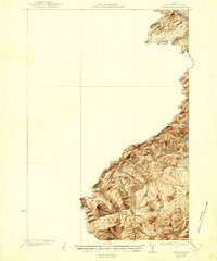 Sandy Bay 1930 topographic map thumbnail