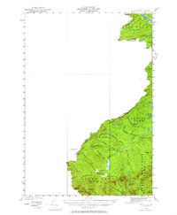 Sandy Bay 1927 topographic map thumbnail