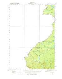 Sandy Bay 1927 topographic map thumbnail