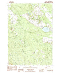Schoodic Lake 1984 topographic map thumbnail