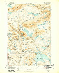 Sebec Lake 1950 topographic map thumbnail