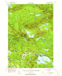 Sebec Lake 1950 topographic map thumbnail