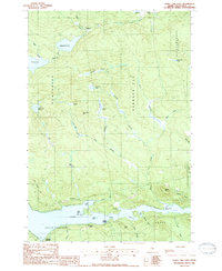 Sebec Lake East 1988 topographic map thumbnail
