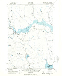 Seboomook Lake 1954 topographic map thumbnail