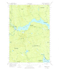 Seboomook Lake 1954 topographic map thumbnail