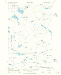 Spider Lake 1954 topographic map thumbnail