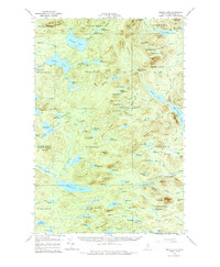 Spider Lake 1961 topographic map thumbnail