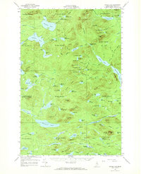 Spider Lake 1961 topographic map thumbnail