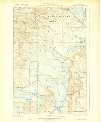 Square Lake 1931 topographic map thumbnail