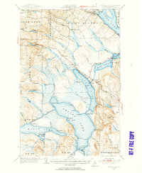 Square Lake 1953 topographic map thumbnail