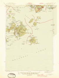 Swans Island 1945 topographic map thumbnail