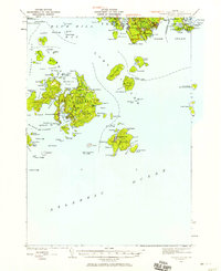 Swans Island 1943 topographic map thumbnail