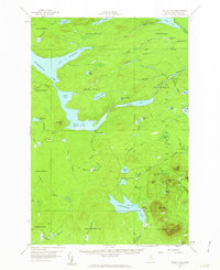 Telos Lake 1957 topographic map thumbnail