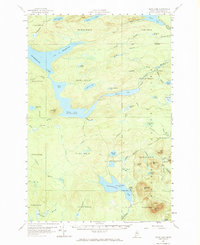 Telos Lake 1957 topographic map thumbnail