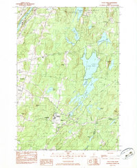 Togus Pond 1982 topographic map thumbnail