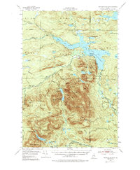 Traveler Mountain 1955 topographic map thumbnail