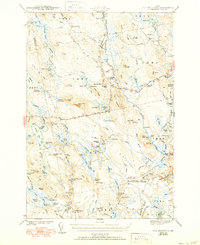 Tug Mountain 1943 topographic map thumbnail