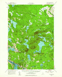 Tunk Lake 1957 topographic map thumbnail