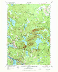 Tunk Lake 1957 topographic map thumbnail