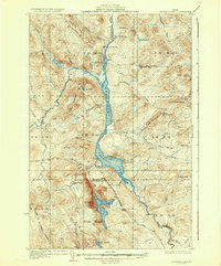 Umsaskis Lake 1935 topographic map thumbnail