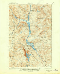 Umsaskis Lake 1935 topographic map thumbnail
