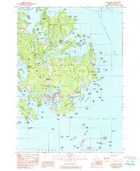 Vinalhaven 1982 topographic map thumbnail