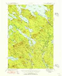 Wabassus Lake 1943 topographic map thumbnail