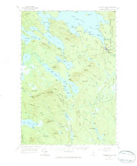 Wabassus Lake 1953 topographic map thumbnail