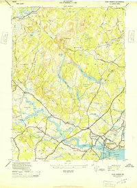 York Harbor 1944 topographic map thumbnail