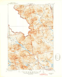 Chain Lakes 1935 topographic map thumbnail