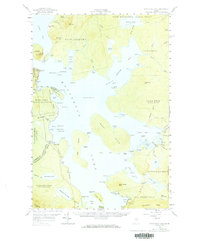 Moosehead Lake 1957 topographic map thumbnail