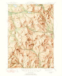 Old Speck Mtn 1945 topographic map thumbnail