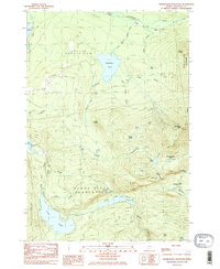 Saddleback Mountain 1985 topographic map thumbnail