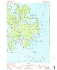 Vinalhaven 1982 topographic map thumbnail