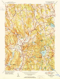 Woodbury 1950 topographic map thumbnail